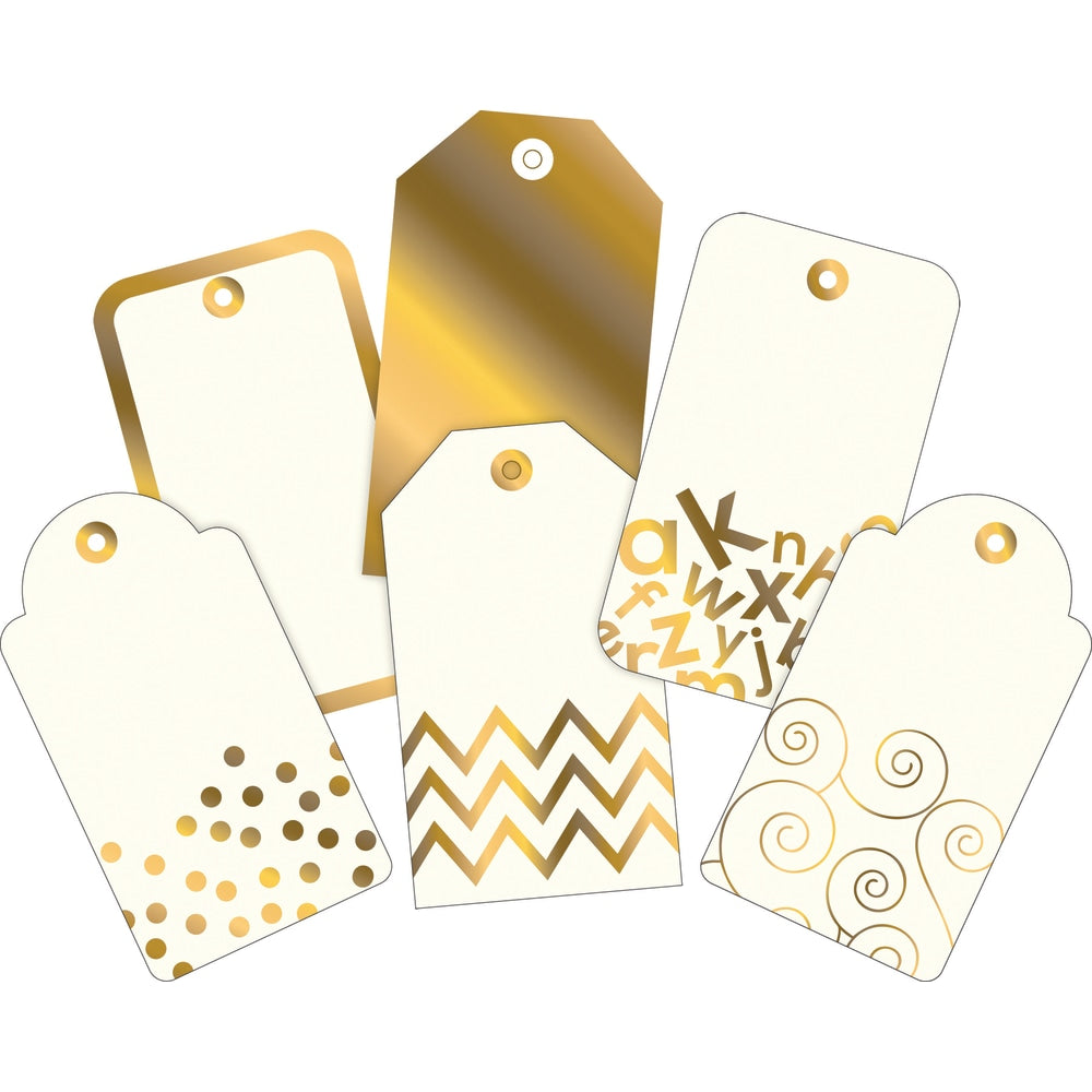 Barker Creek Accents, 24K Gold With Gold Foil, Pack Of 72
