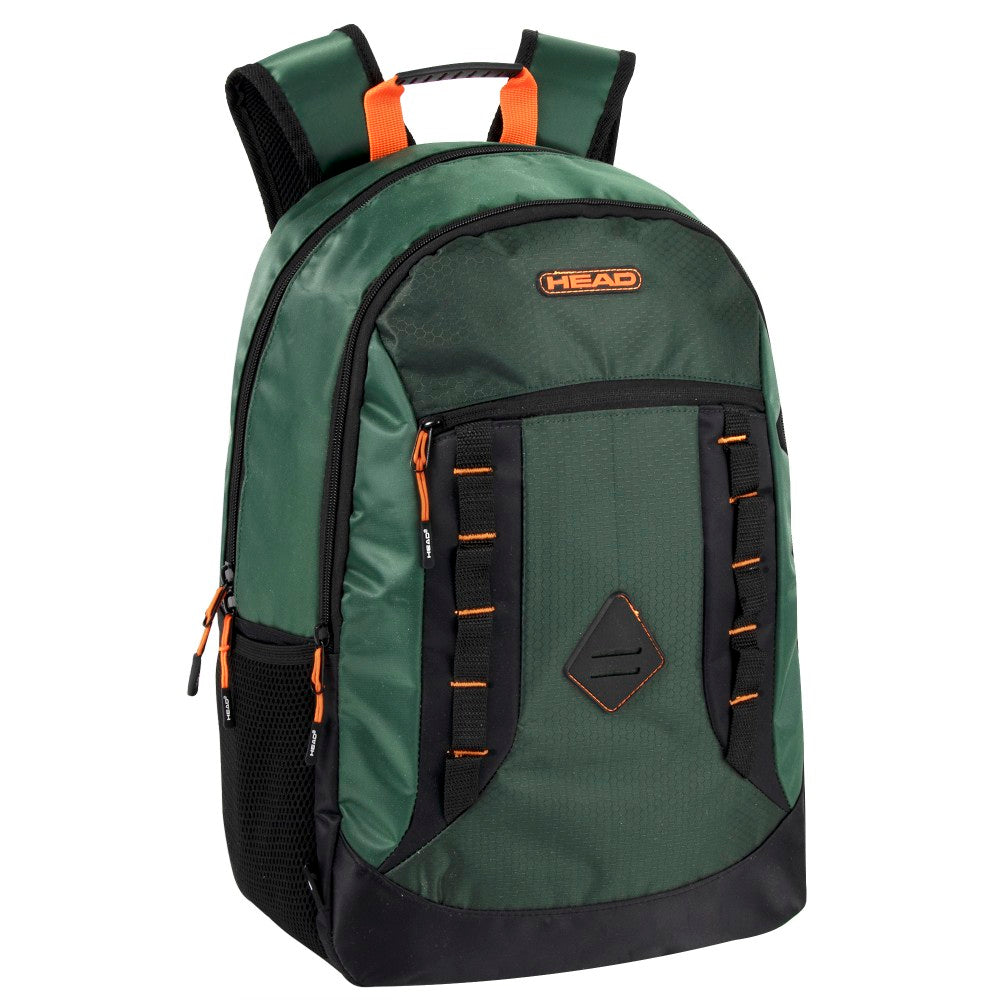 HEAD Utility Double Section Backpack With 17in Laptop Pocket, Green