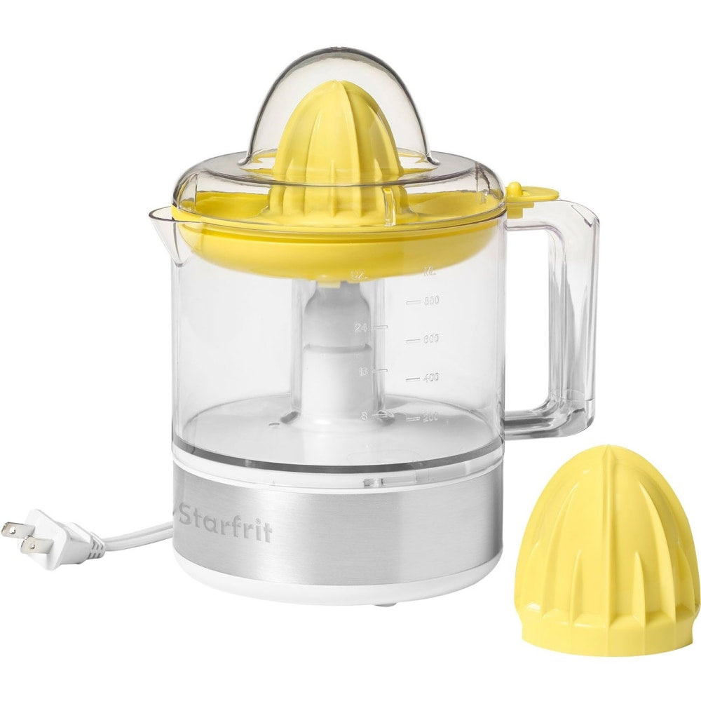 Starfrit Electric Citrus Juicer - Citrus - 27.05 fl oz Capacity - 30 W Motor - White