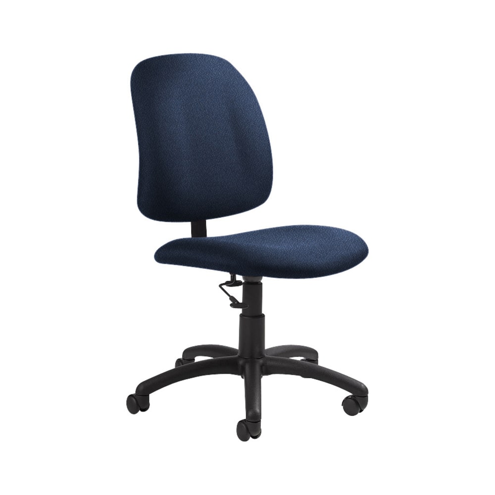 Global Goal Low-Back Task Chair, 39inH x 20 1/2inW x 24 1/2inD, Admiral/Black