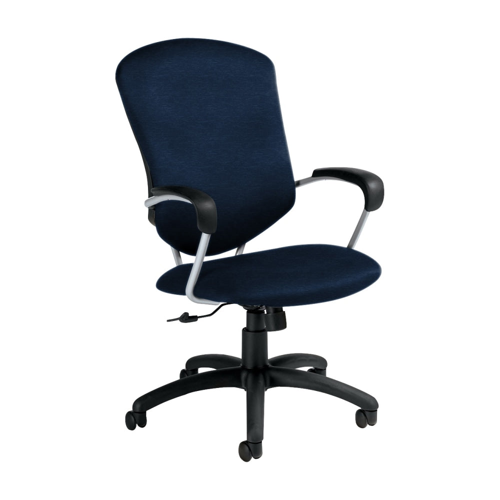 Global Supra Tilter Chair, High-Back, 42inH x 26inW x 27inD, Blue Bayou/Black