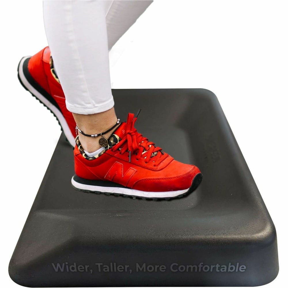 Uncaged Ergonomics Active Standing Desk Mat 20x34in Non Flat Contoured Anti-Fatigue Comfort Cushion Floor Mat for Stand Up Office Desks