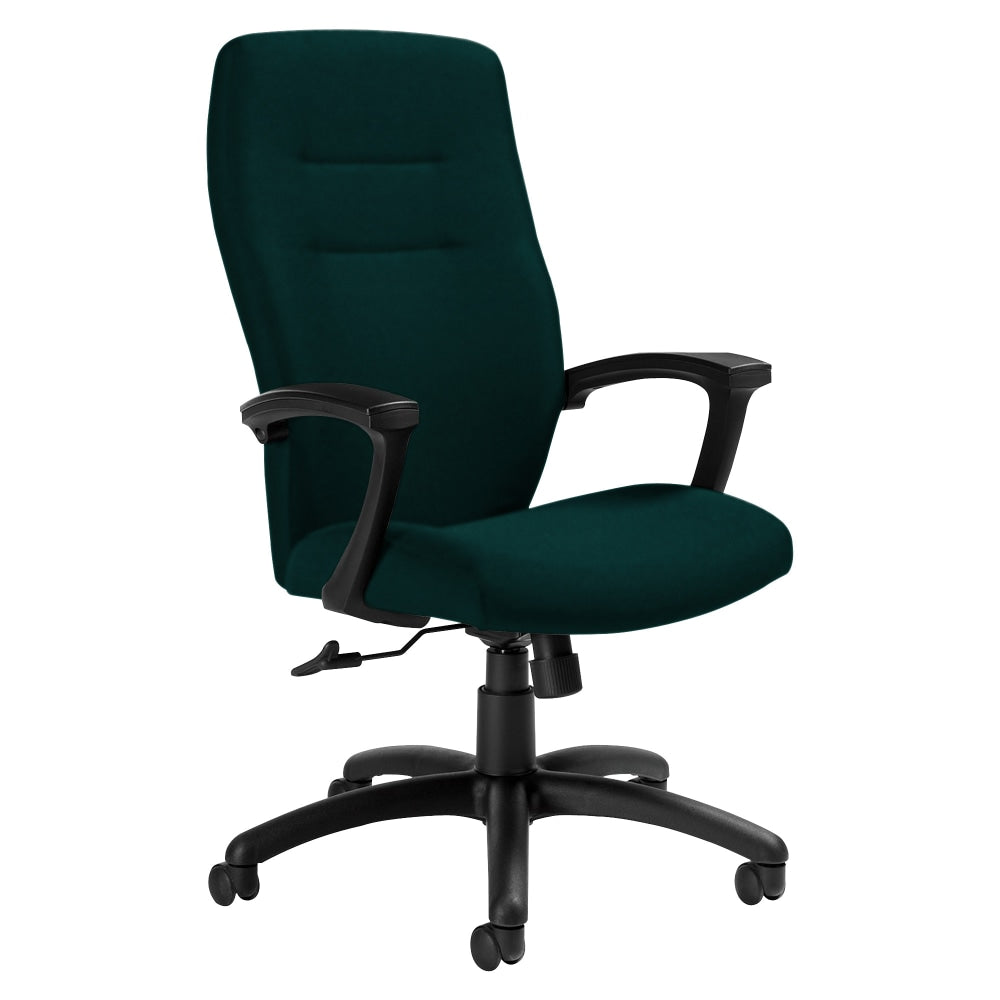 Global Synopsis Tilter Chair, High-Back, 43 1/2inH x 24 1/2inW x 26 1/2inD, Spruce/Black