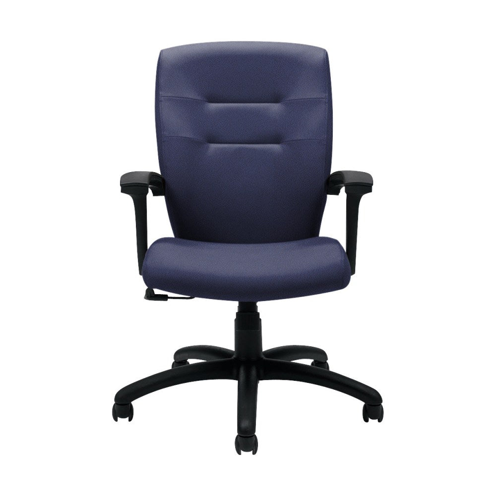 Global Synopsis Tilter Chair, Mid-Back, 39 1/2inH x 24 1/2inW x 26 1/2inD, Midnight/Black