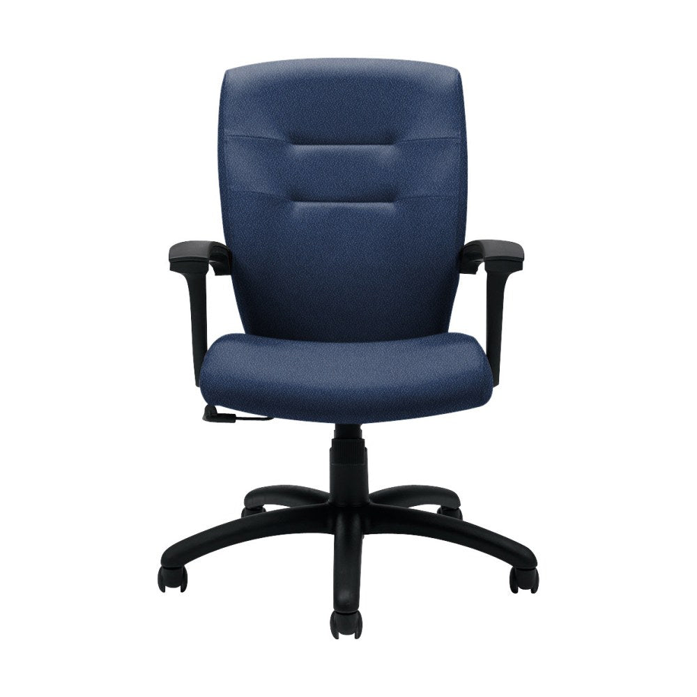Global Synopsis Tilter Chair, Mid-Back, 39 1/2inH x 24 1/2inW x 26 1/2inD, Admiral/Black