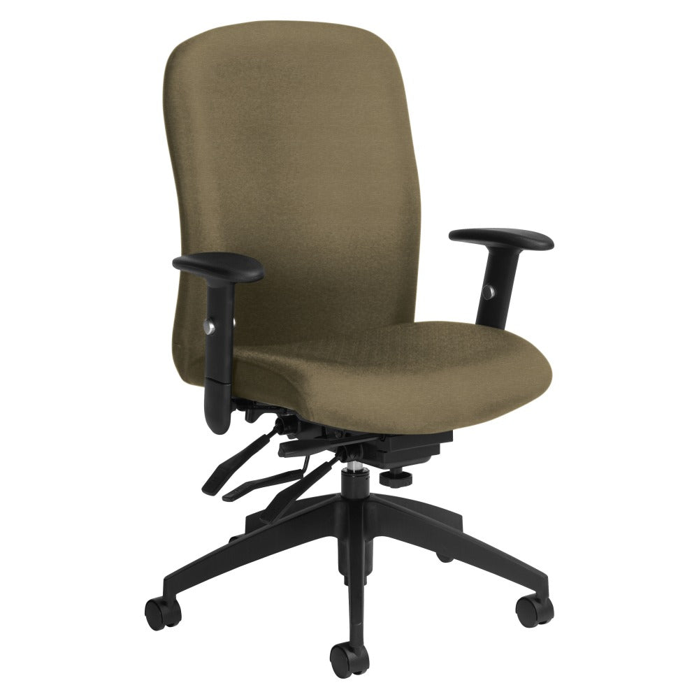Global Truform Multi-Tilter Chair, High-Back, Beach Day/Black