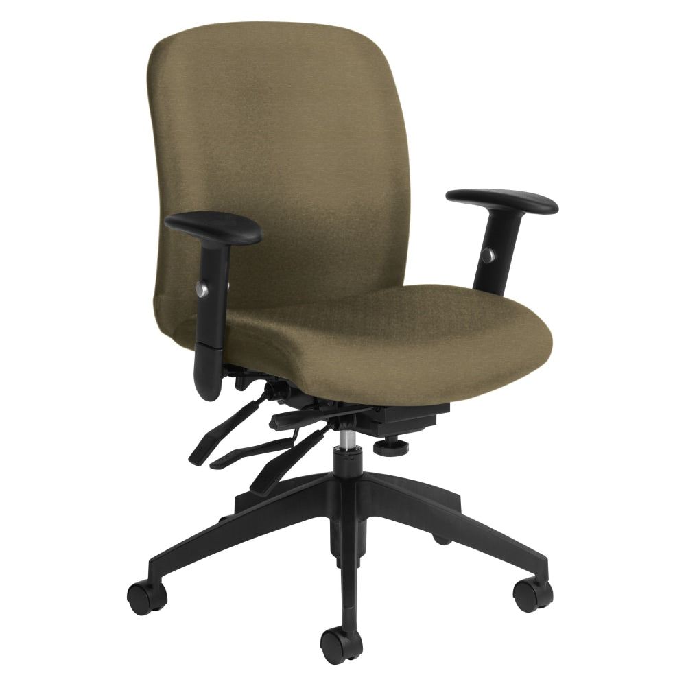 Global Truform Multi-Tilter Chair, Mid-Back, Beach Day/Black