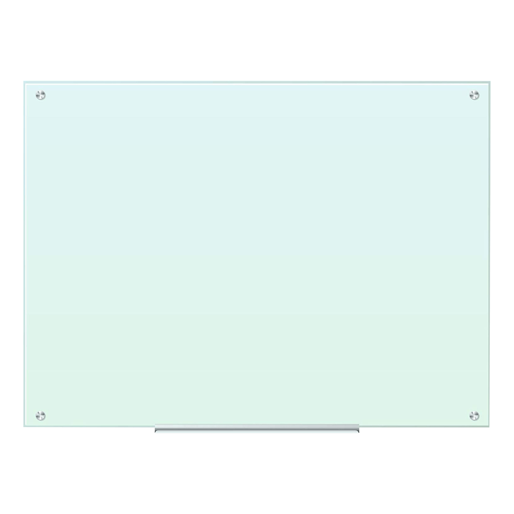 U Brands Frameless Magnetic Dry-Erase Board, Glass, 48in x 36in, Frosted White (Actual Size 47in x 35in)