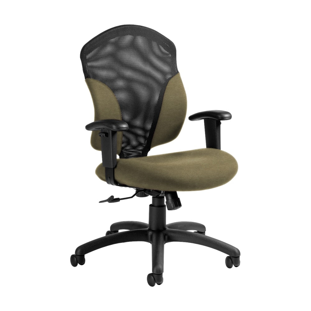 Global Tye Mesh Tilter Chair, Mid-Back, 41inH x 25inW x 26inD, Beach Day/Black