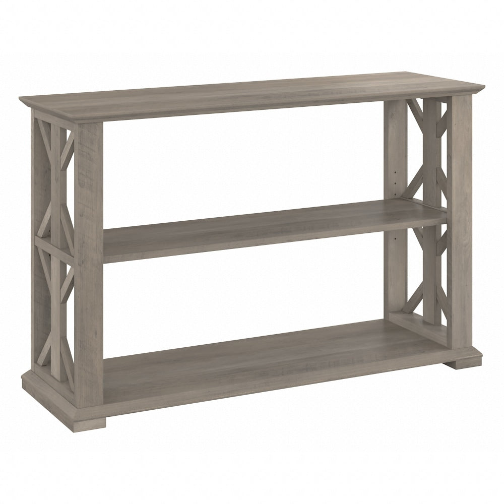 Bush Furniture Homestead Console Table With Shelves, Driftwood Gray, Standard Delivery