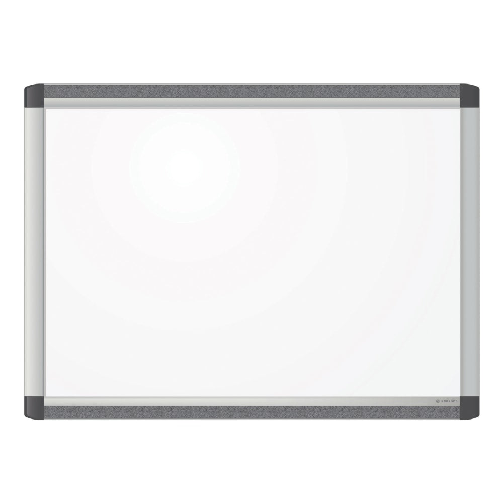 U Brands PINIT Magnetic Dry-Erase Whiteboard, 17in x 23in, Aluminum Frame With Silver Finish