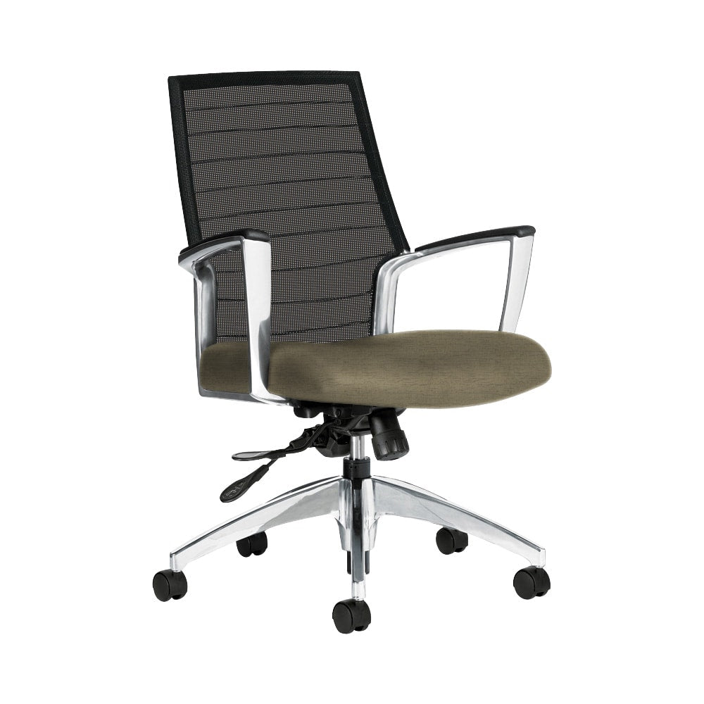 Global Accord Mesh Mid-Back Tilter Chair, 37inH x 25inW x 25inD, Sandcastle