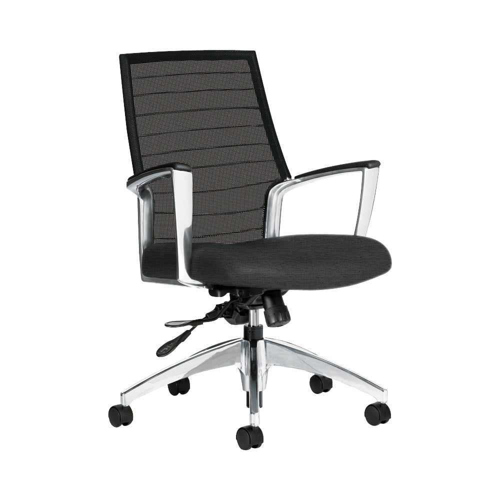 Global Accord Mesh Mid-Back Tilter Chair, 37inH x 25inW x 25inD, Granite Rock