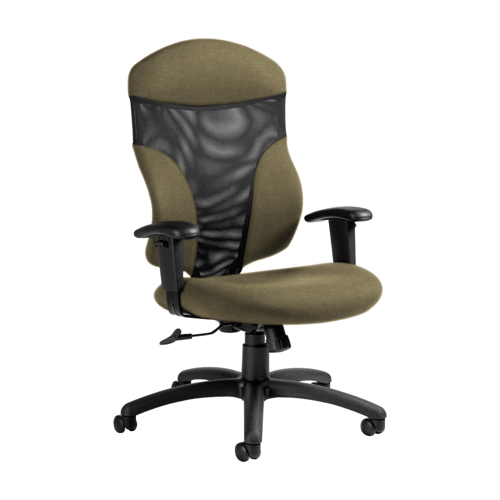 Global Tye Mesh Tilter Chair, High-Back, 45 1/2inH x 25inW x 26inD, Beach Day/Black