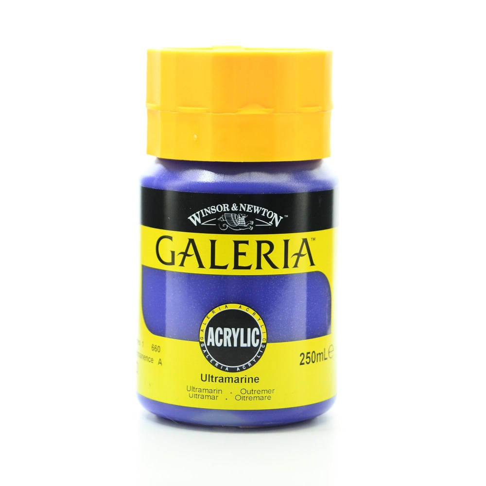 Winsor & Newton Galeria Flow Formula Acrylic Colors, 250 mL, Ultramarine, 660, Pack Of 2