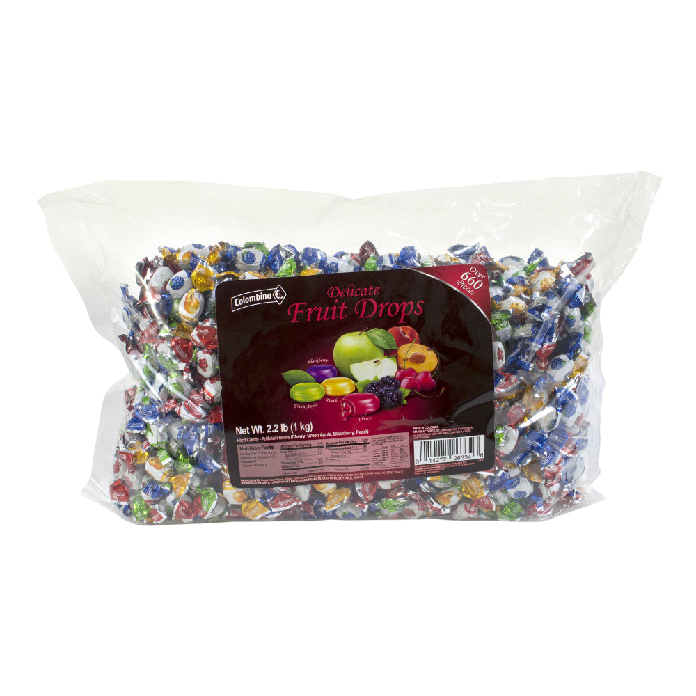 Colombina Mini Fruit-Filled Hard Candy Assortment, 2.2-Lb Bag
