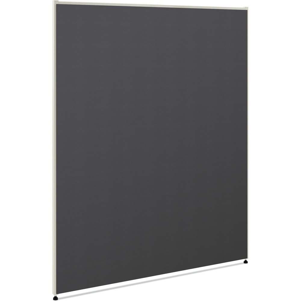 HON Verse Office Partition - 48in Width x 1.5in Depth x 60in Height - Metal - Graphite