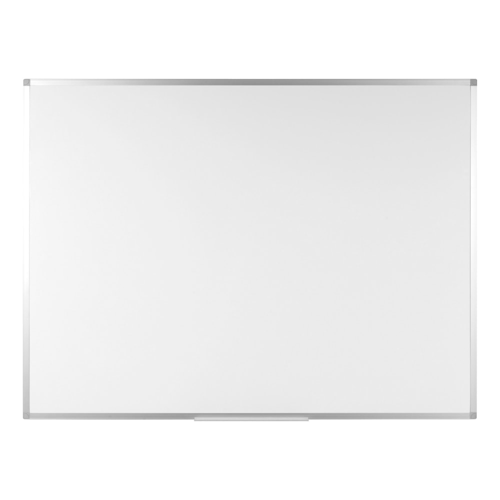 Bi silque Ayda Magnetic Dry-Erase Steel Whiteboard, 18in x 24in, Aluminum Frame With Silver Finish