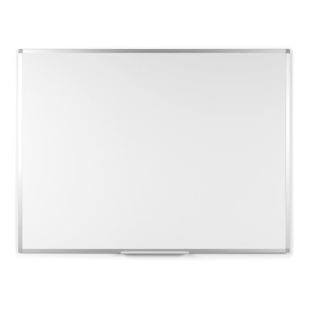 Bi silque Ayda Magnetic Dry-Erase Whiteboard, 24in x 36in, Aluminum Frame With Silver Finish