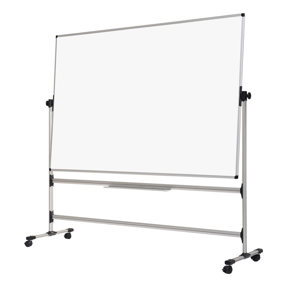 MasterVision Earth Melamine Non-Magnetic Dry-Erase Whiteboard Revolving Easel, 36in x 71in, White