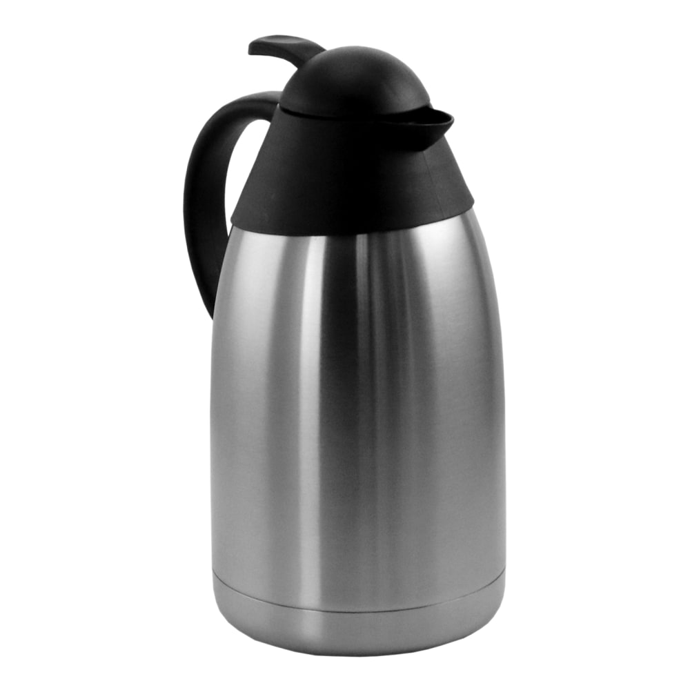 MegaChef 2-Liter Thermal Beverage Carafe, Silver