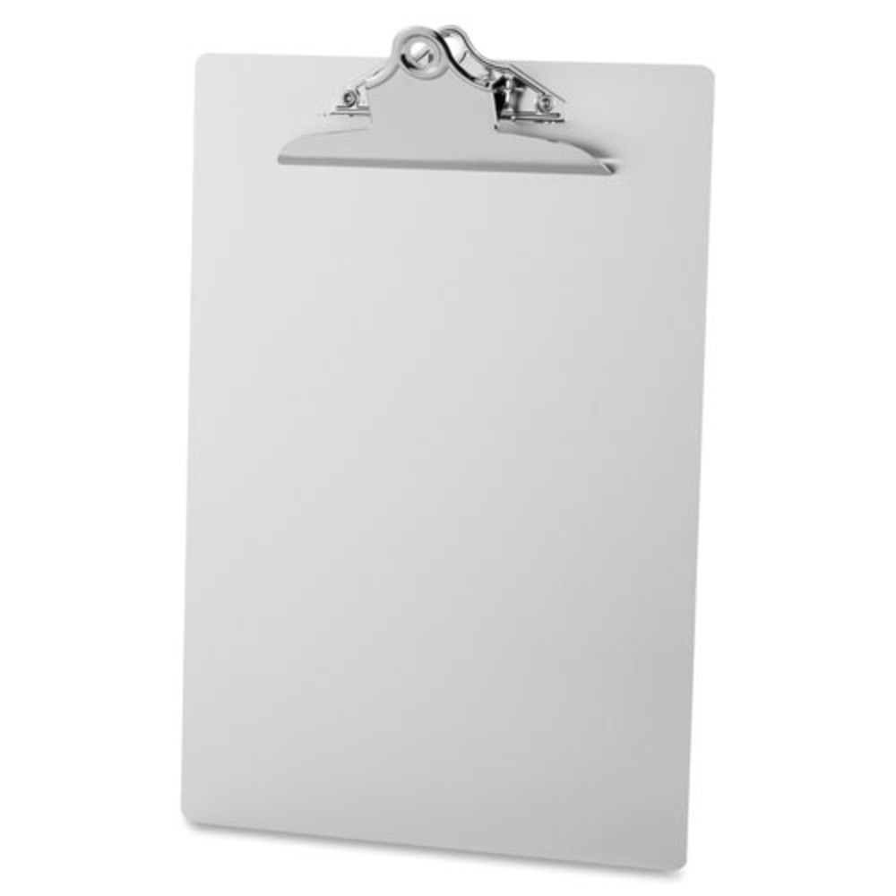 Sparco Aluminum Clipboard, 8 1/2inx 11 1/2in, Silver
