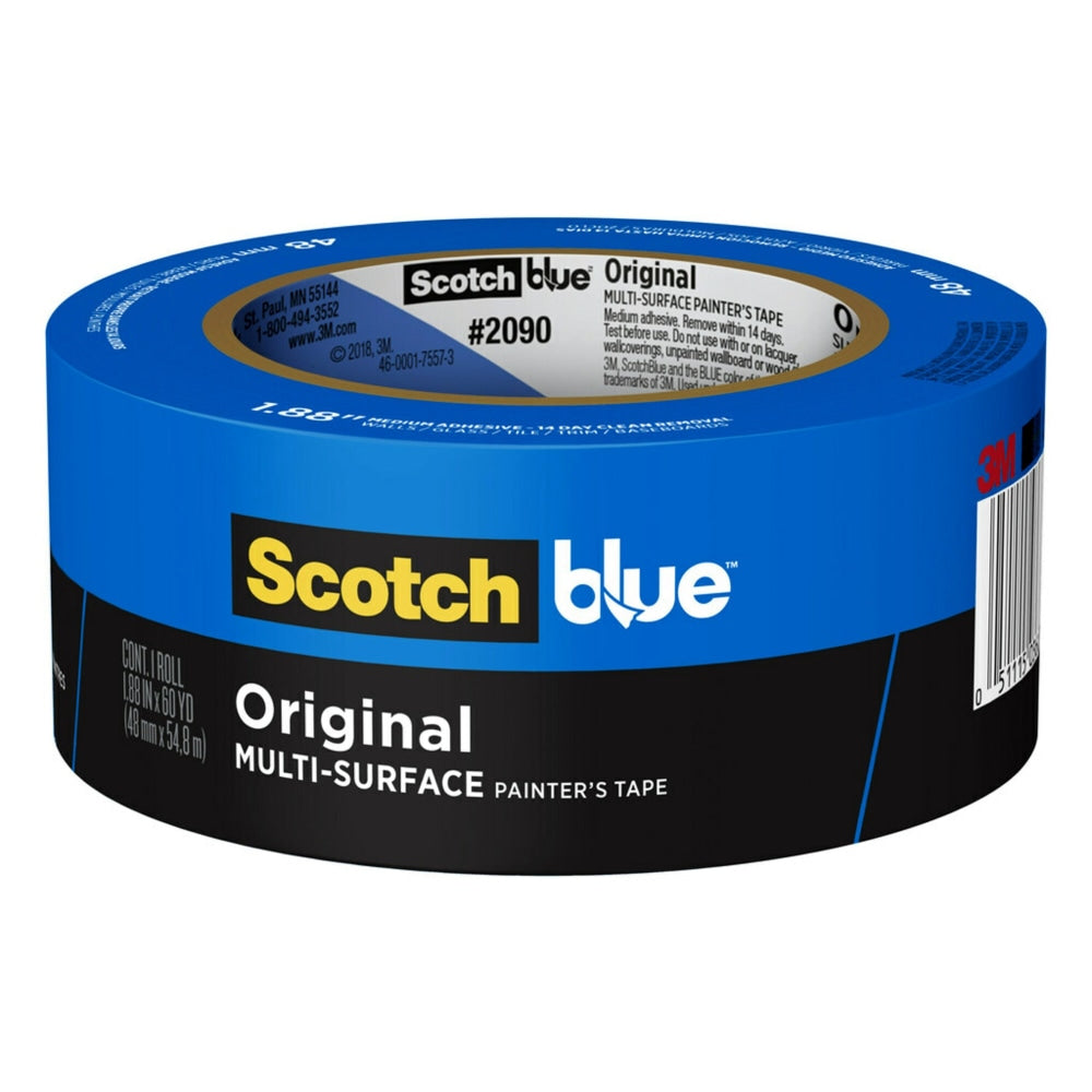 ScotchBlue Painters Tape, 3in Core, 2in x 60 Yd.
