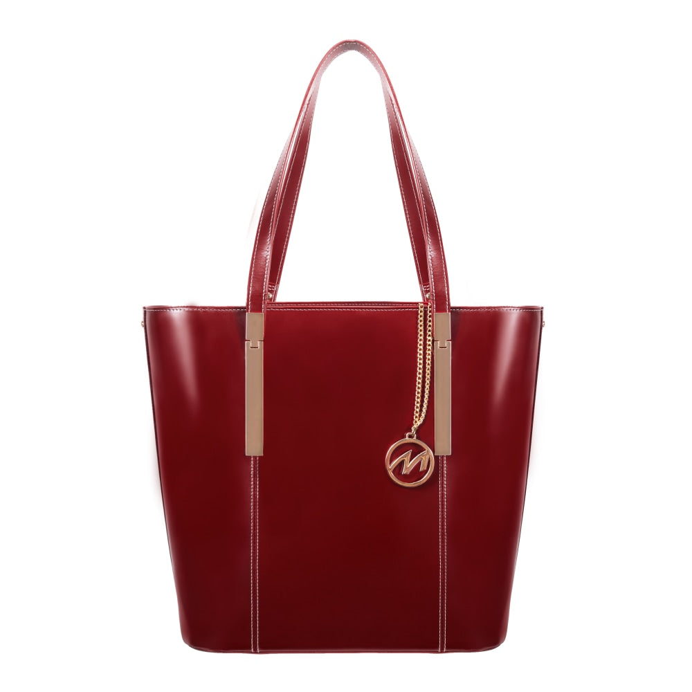 McKleinUSA Cristina Tote, 14inH x 13 1/2inW x 6inD, Red