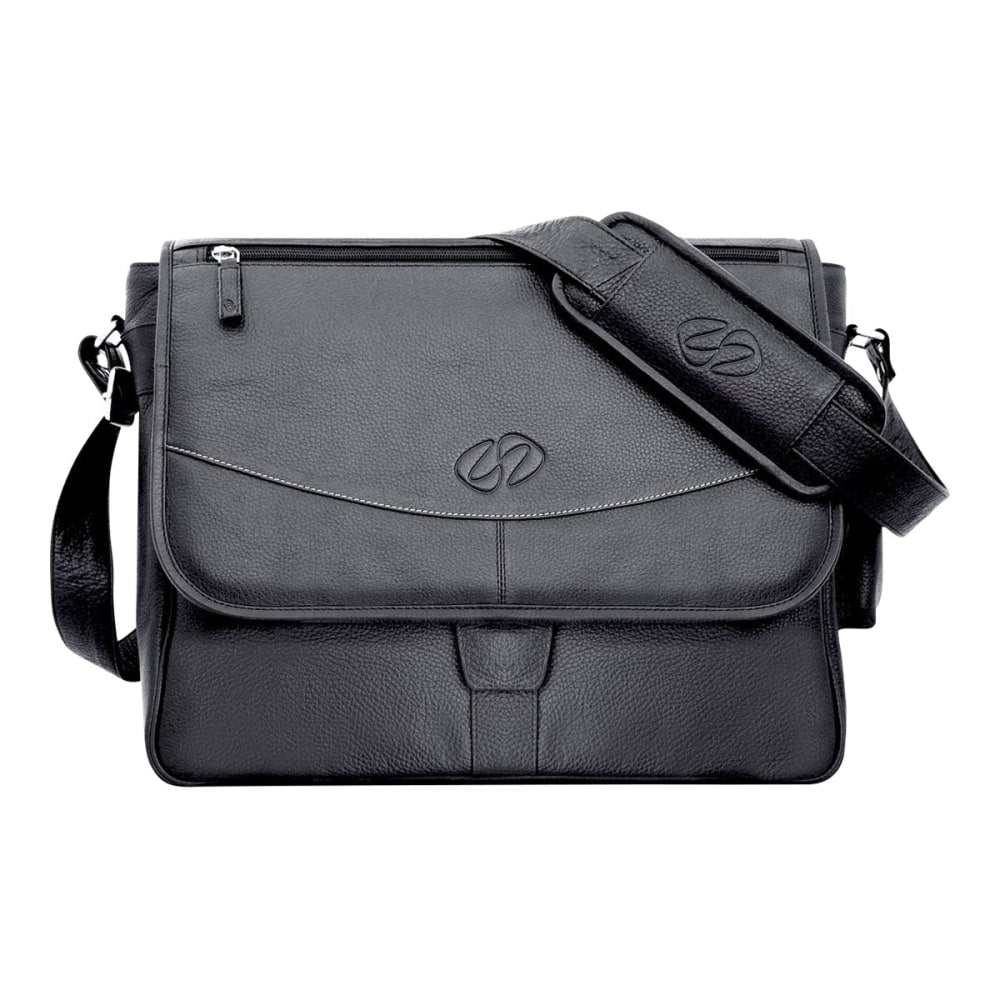MacCase Premium - Notebook carrying messenger bag - 17in - black