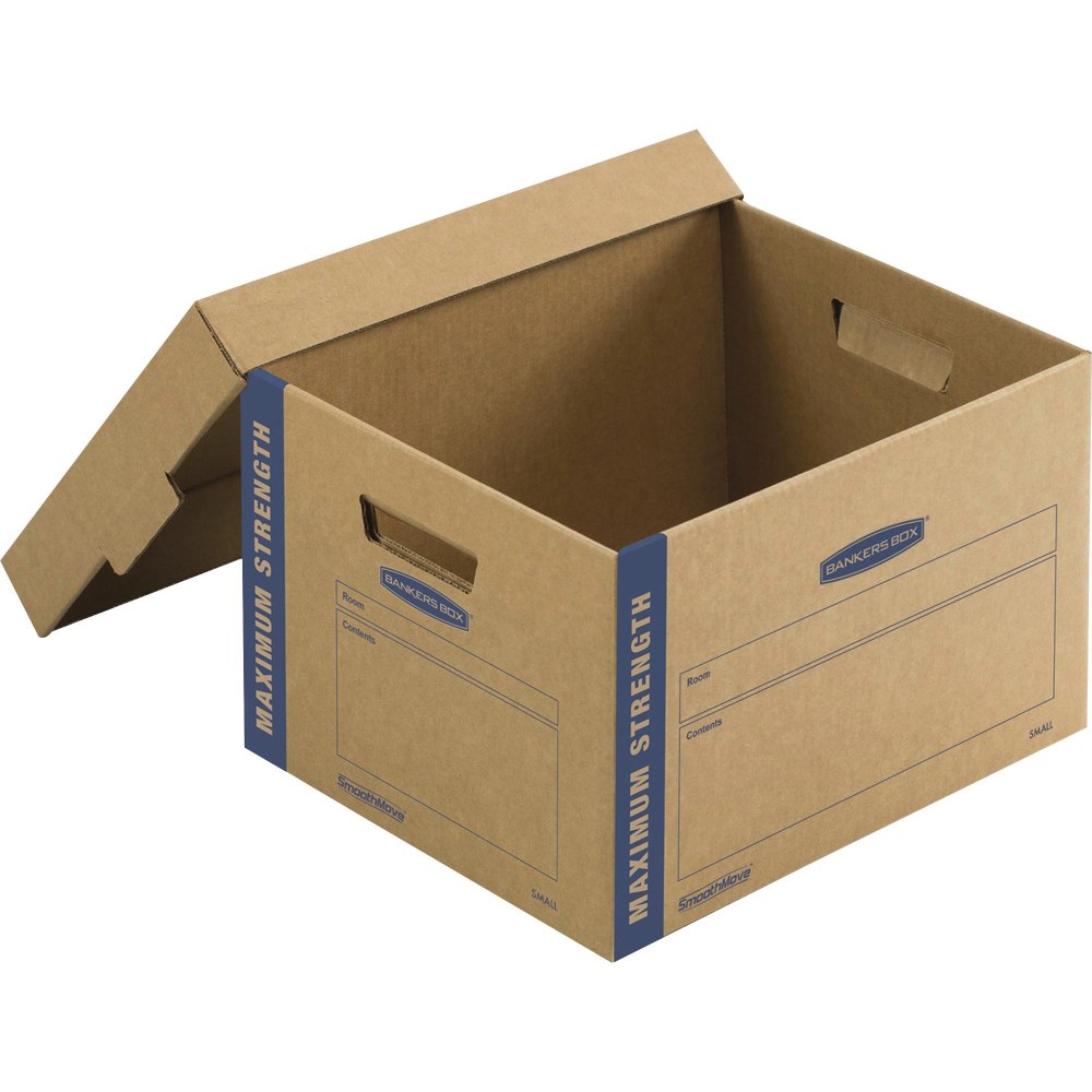 Bankers Box SmoothMove Moving & Boxes, 1213/16in x 16 1/2in x 10 1/16in, Case Of 8