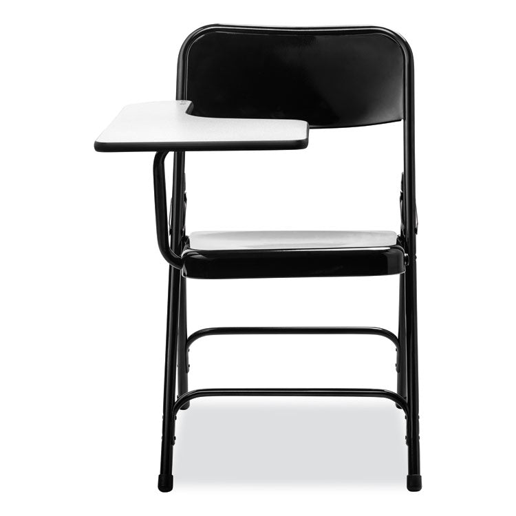 5200 Series Right-Side Tablet-Arm Folding Chair, Supports 480 lb, 17.25" Seat Height, Black, 2/Carton