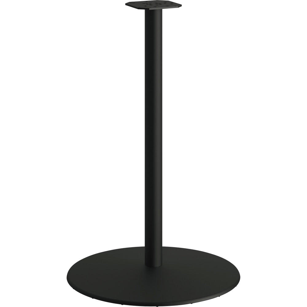 HON Between Tabletop Disc Base For 42in Tabletops, 40-3/4inH x 25-13/16inW x 25-13/16inD, Black