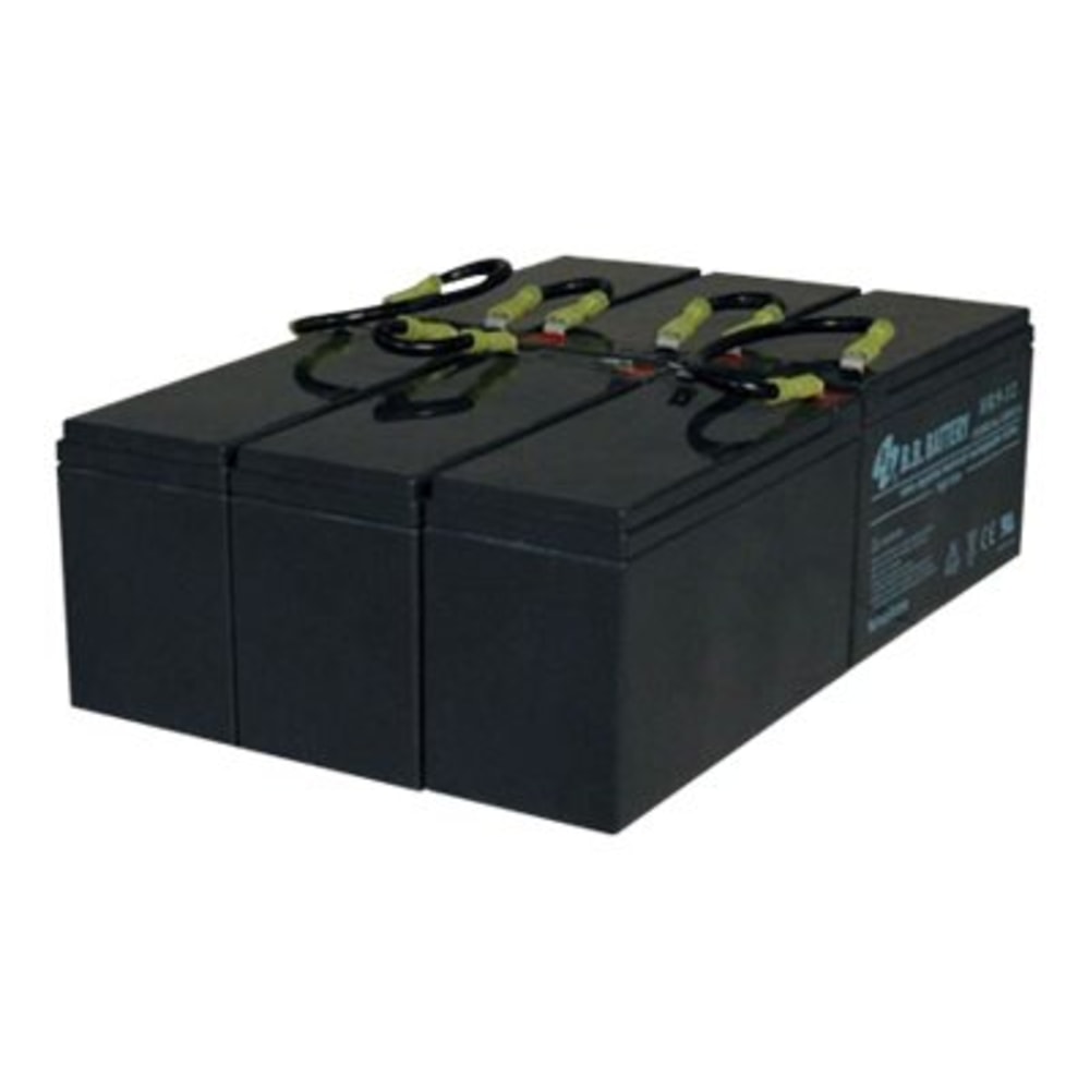 Tripp Lite 3U UPS Replacement Battery Cartridge 72VDC for select SmartOnline UPS Systems 1 set of 6 - UPS battery - 6 x battery - lead acid