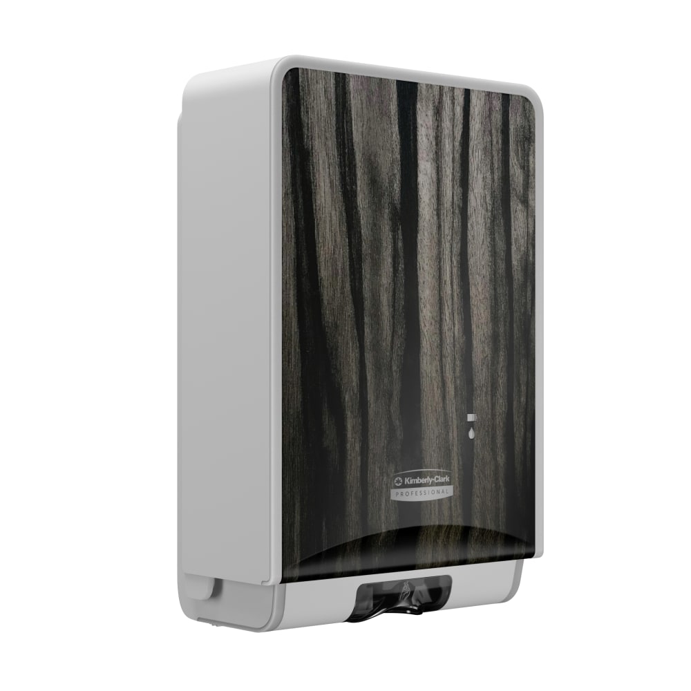 Kimberly-Clark Professional ICON Automatic Soap And Sanitizer Dispenser, 4-1/8inH x 7-11/16inW x 13-13/16inD, Ebony Wood Grain