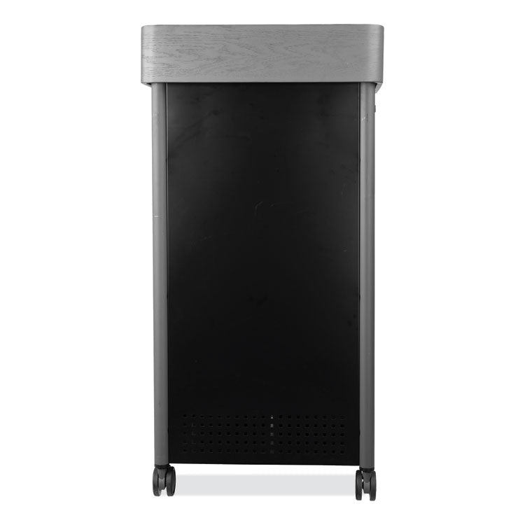 Greystone Lectern, 23.5 x 19.25 x 45.5, Charcoal Gray
