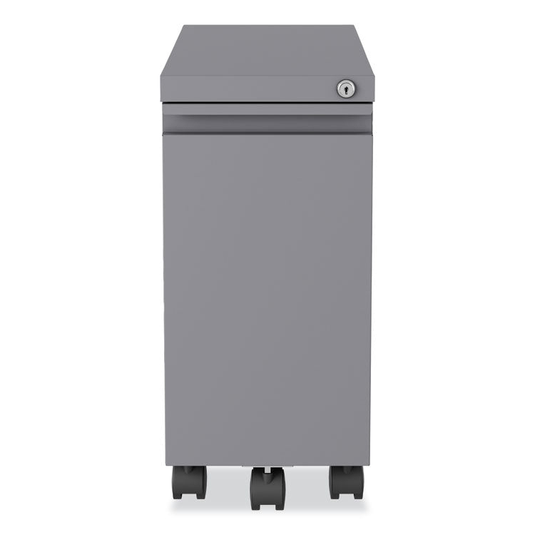 Zip Mobile Pedestal File, 1-Drawer, File, Legal/Letter, Arctic Silver, 10 x 19.88 x 21.75