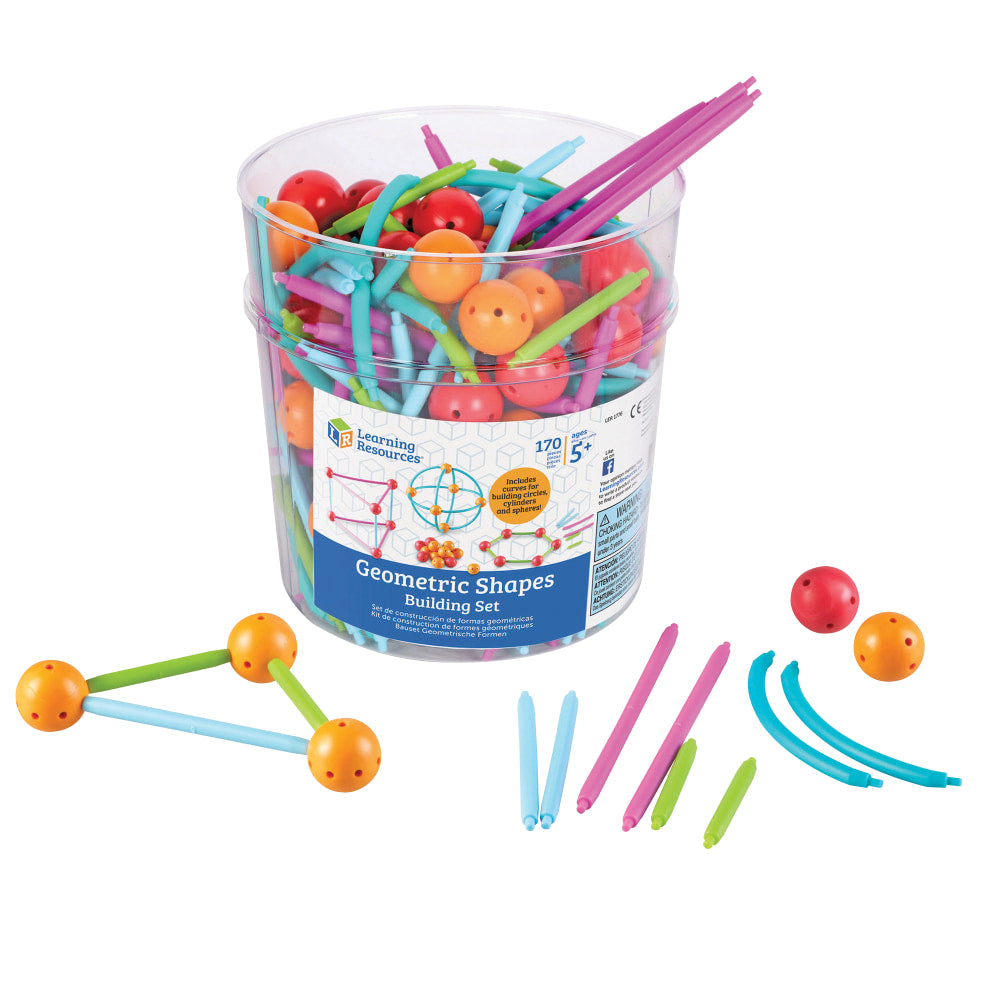 Learning Resources Geometric Shapes Building Set, Pre-K - College, Set Of 170
