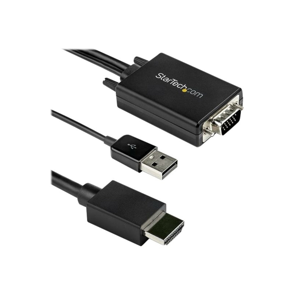 StarTech.com 10 ft. (3 m) VGA to HDMI Adapter Cable with USB Audio - VGA to HDMI converter with Audio Support (VGA2HDMM10)
