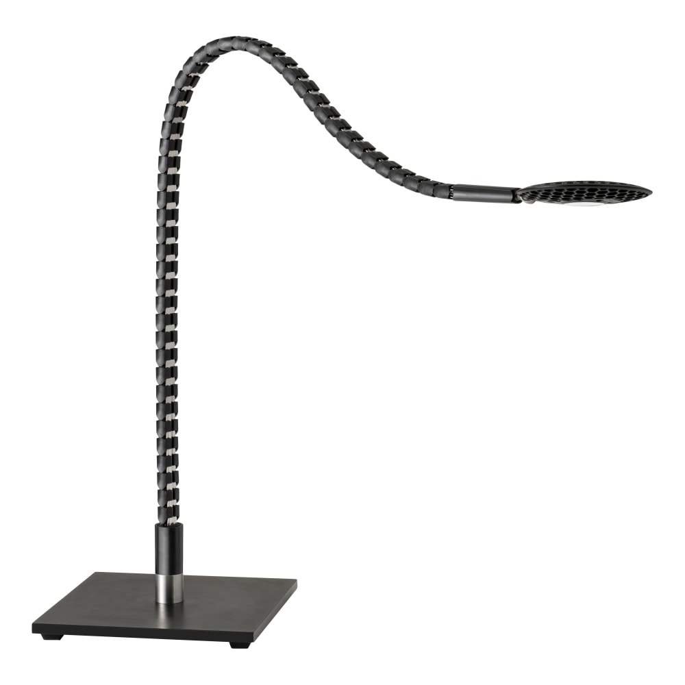 Adesso ADS360 Natrix LED Desk Lamp, 28-1/2inH, Black/Brushed Steel