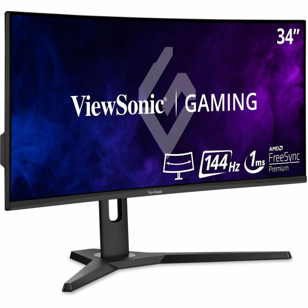 ViewSonic VX3418-2KPC 34in WQHD LED Curved Monitor, VESA Adaptive-Sync