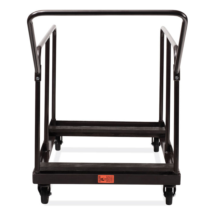 Folding Table Dolly For Round and Rectangular Tables, 660 lb Capacity, 31.25 x 27.75 x 47.5, Brown
