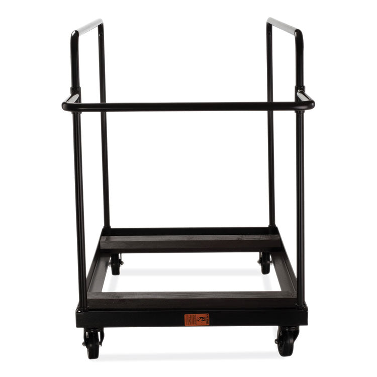 Folding Table Dolly for Round Tables, 660 lb Capacity, 40.5 x 28 x 61.5, Brown