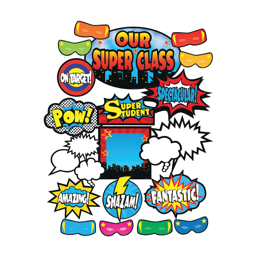 Teacher Created Resources Superhero Bulletin Board Set, Multicolor
