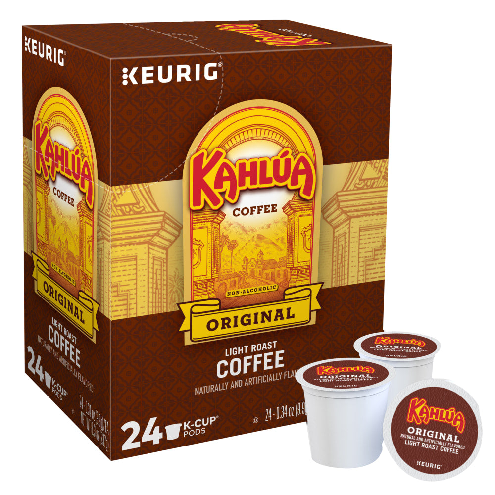 Kahlua Single-Serve Coffee K-Cup Pods, Arabica, Carton Of 24