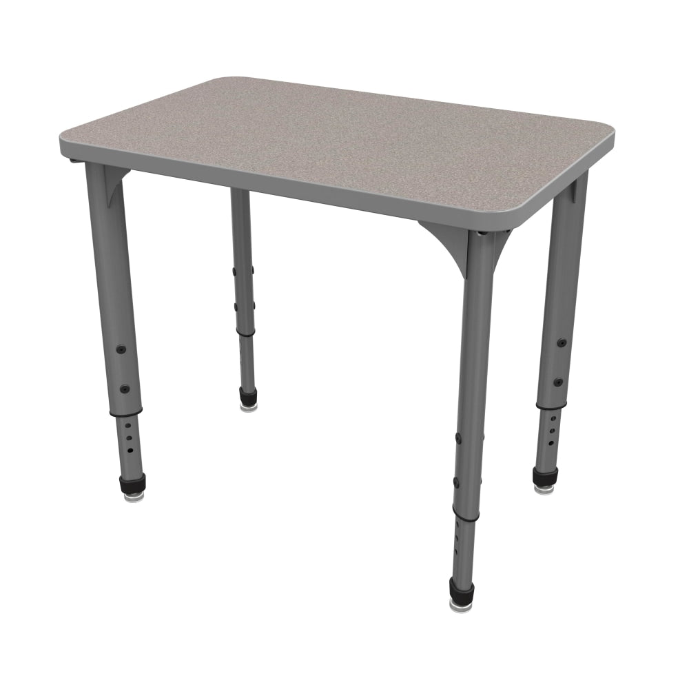 Marco Group Apex Series Adjustable 30inW Student Desk Student Desk, Gray Nebula/Gray