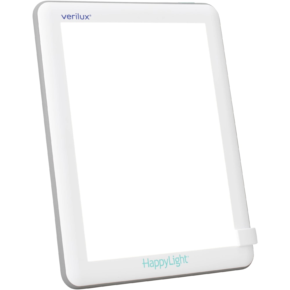 Verilux HappyLight Lucent LED UV-Free Therapy Lamp, 8-5/8inH x 6-5/8inW x 13/16inD, White