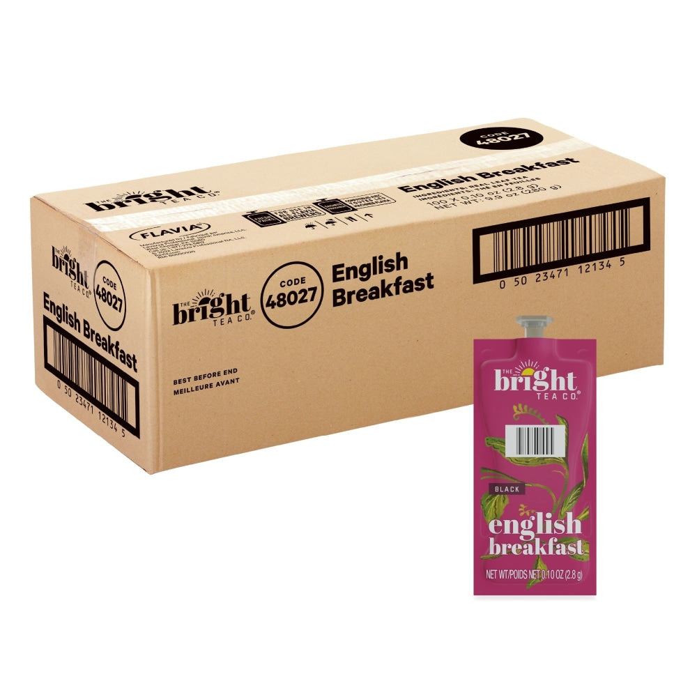 The Bright Tea Co. English Breakfast Tea Single-Serve Freshpacks, 0.25 Oz, Box Of 100
