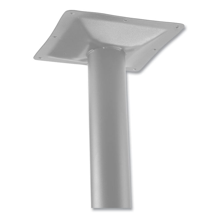 Cafe Table, 36" Diameter x 30h, Round Top/Base, Mahogany Top, Gray Base