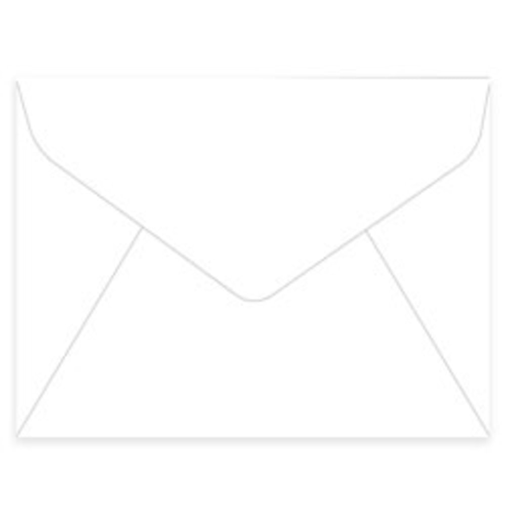 Gartner Studios Stationery Envelopes, A2, Gummed Seal, White, Pack Of 50