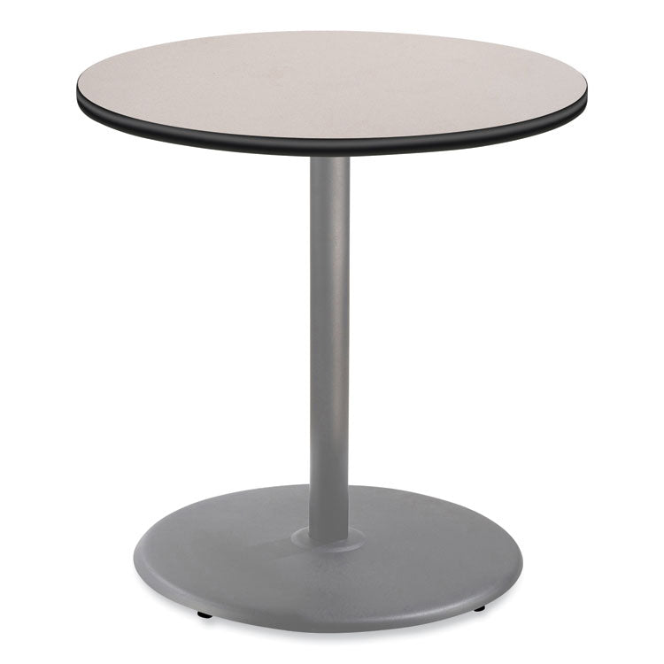 Cafe Table, 36" Diameter x 36h, Round Top/Base, Gray Nebula Top, Gray Base